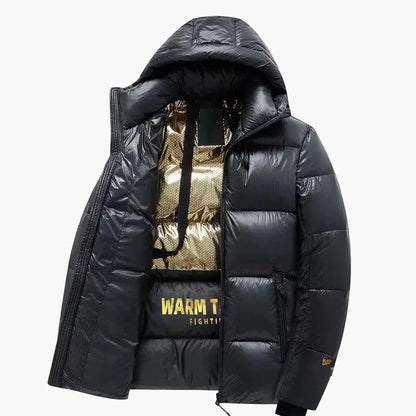 Doudoune Homme Style Urbain à Capuche pour Hiver - Veste Matelassée Décontractée