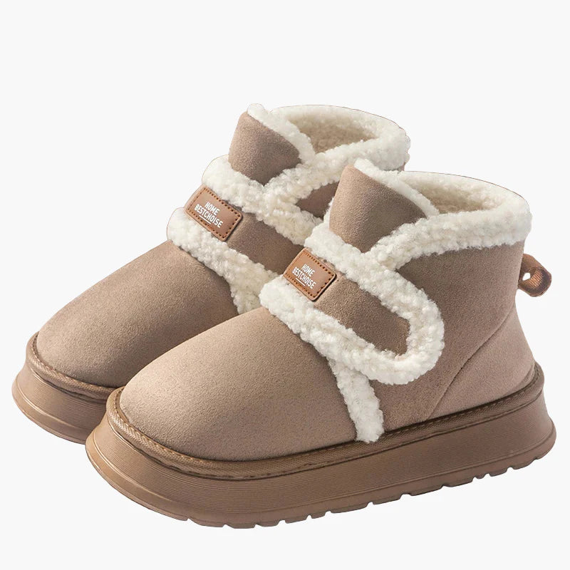 Chaussons bottines d'intérieur chauds pour femmes, style cocooning et confort quotidien