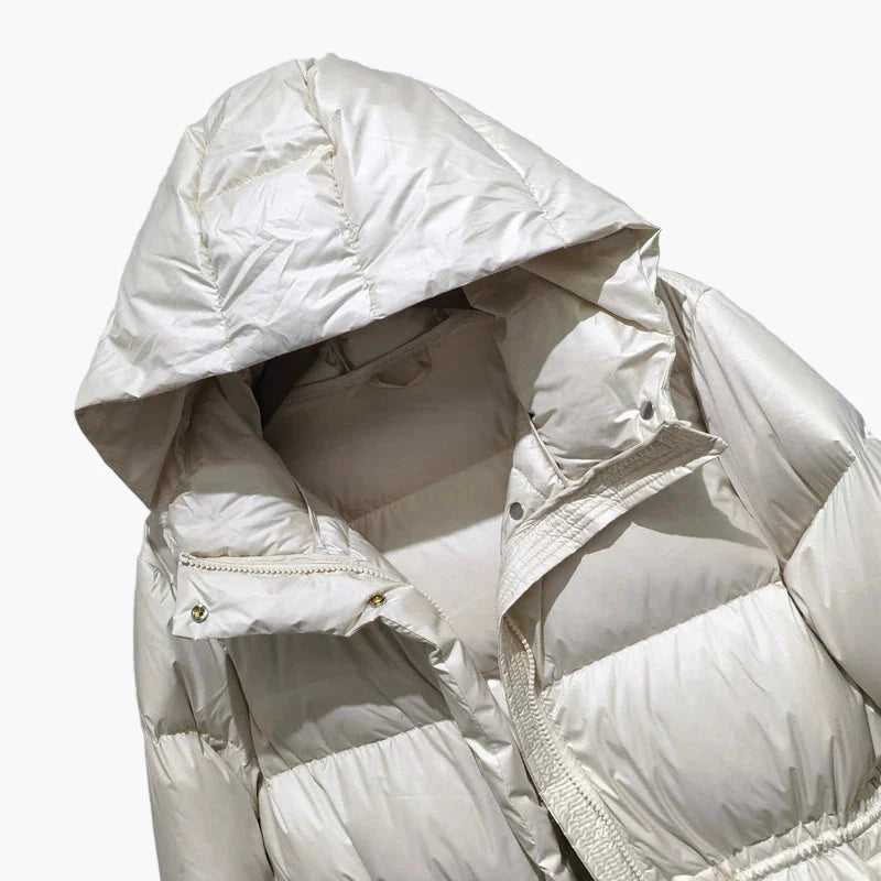 Veste doudoune à capuche pour femme style décontracté hiver urbain