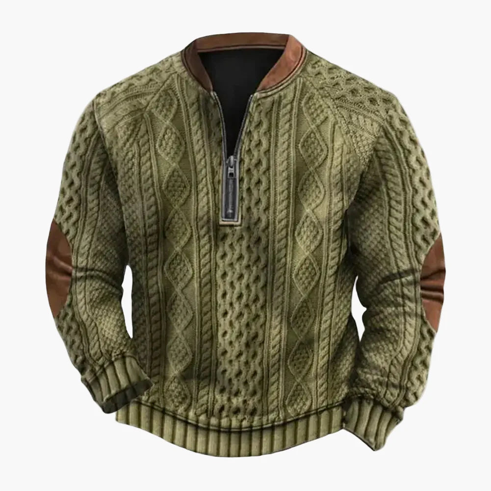 Sweat-shirt homme col rond style patchwork sportswear chic pour automne et hiver