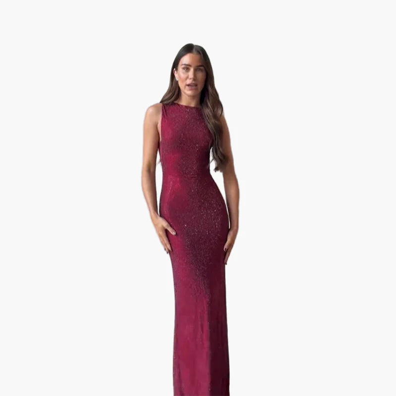 Robe de soirée élégante pour femme coupe sirène style glamour événement formel