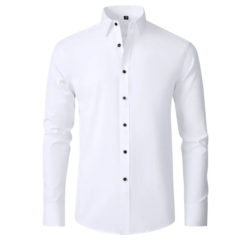 Leon – Chemise Slim-Fit Extensible pour Homme