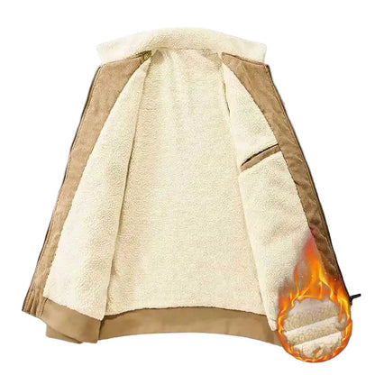 Veste chaude style urbain pour homme avec doublure épaisse – Idéale pour l'hiver et les activités décontractées