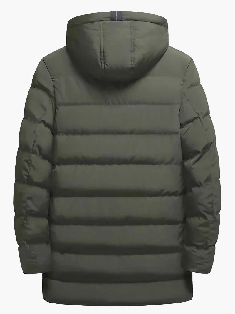 Manteau long d'hiver homme style parka urbaine polyvalente pour usage quotidien et activités extérieures