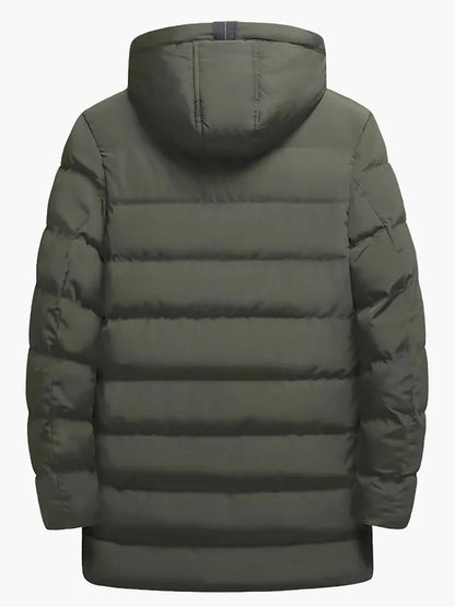 Manteau long d'hiver homme style parka urbaine polyvalente pour usage quotidien et activités extérieures