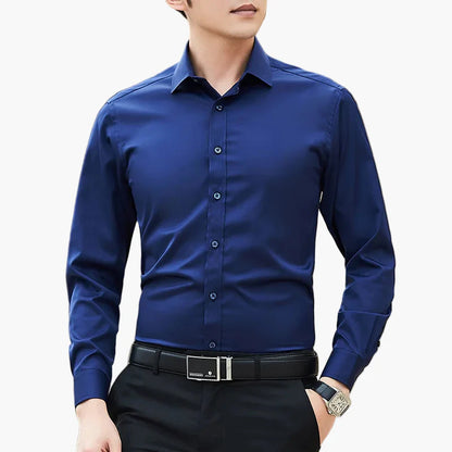 Chemise Classique Homme Manches Longues Élégante Affaires et Bureau