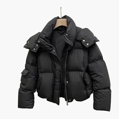 Veste doudoune courte épaisse femme style urbain hiver