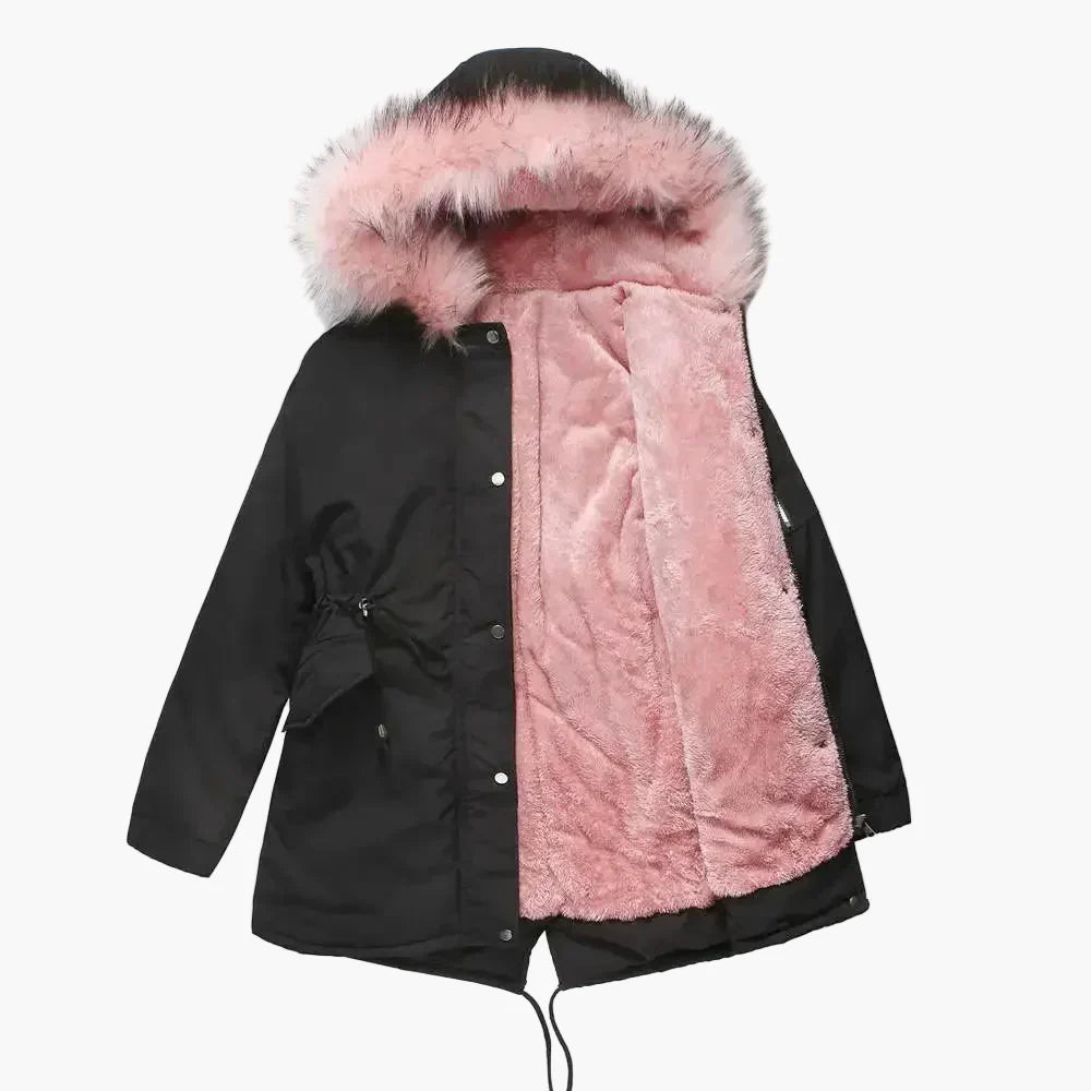 Parka d'hiver à capuche pour femme – Style élégant et chaud pour l'hiver