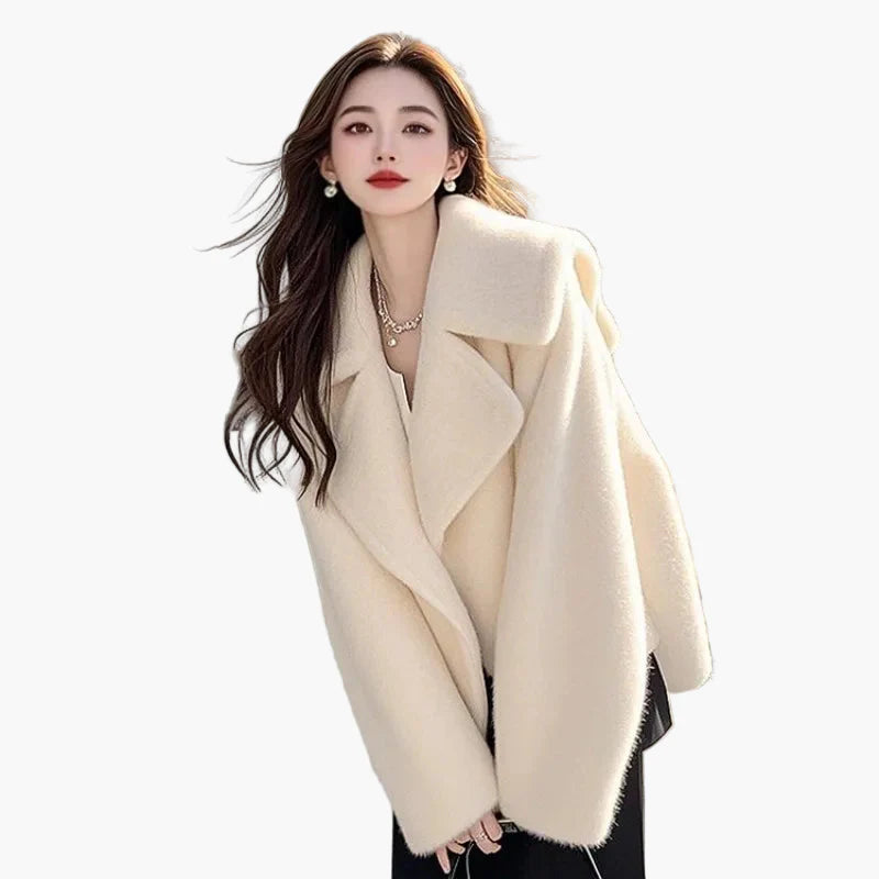 Manteau femme style moderne coupe ample élégant pour l'hiver