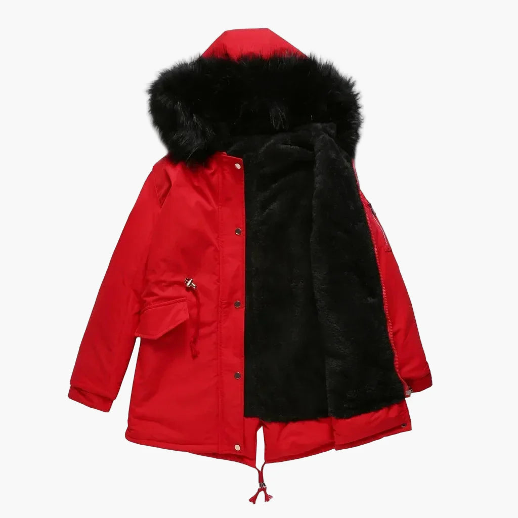 Parka d'hiver à capuche pour femme – Style élégant et chaud pour l'hiver