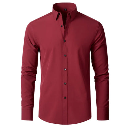 Leon – Chemise Slim-Fit Extensible pour Homme