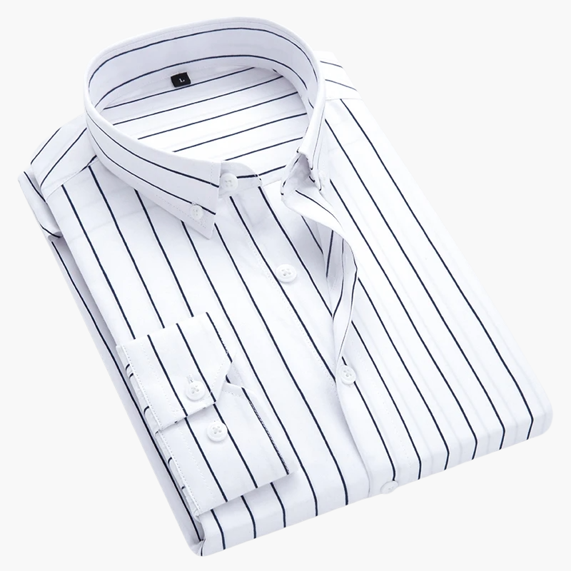 Chemise à Rayures Élégante pour Homme – Style Classique et Polyvalent