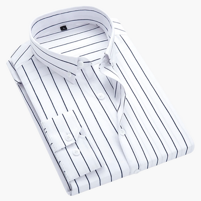 Chemise à Rayures Élégante pour Homme – Style Classique et Polyvalent