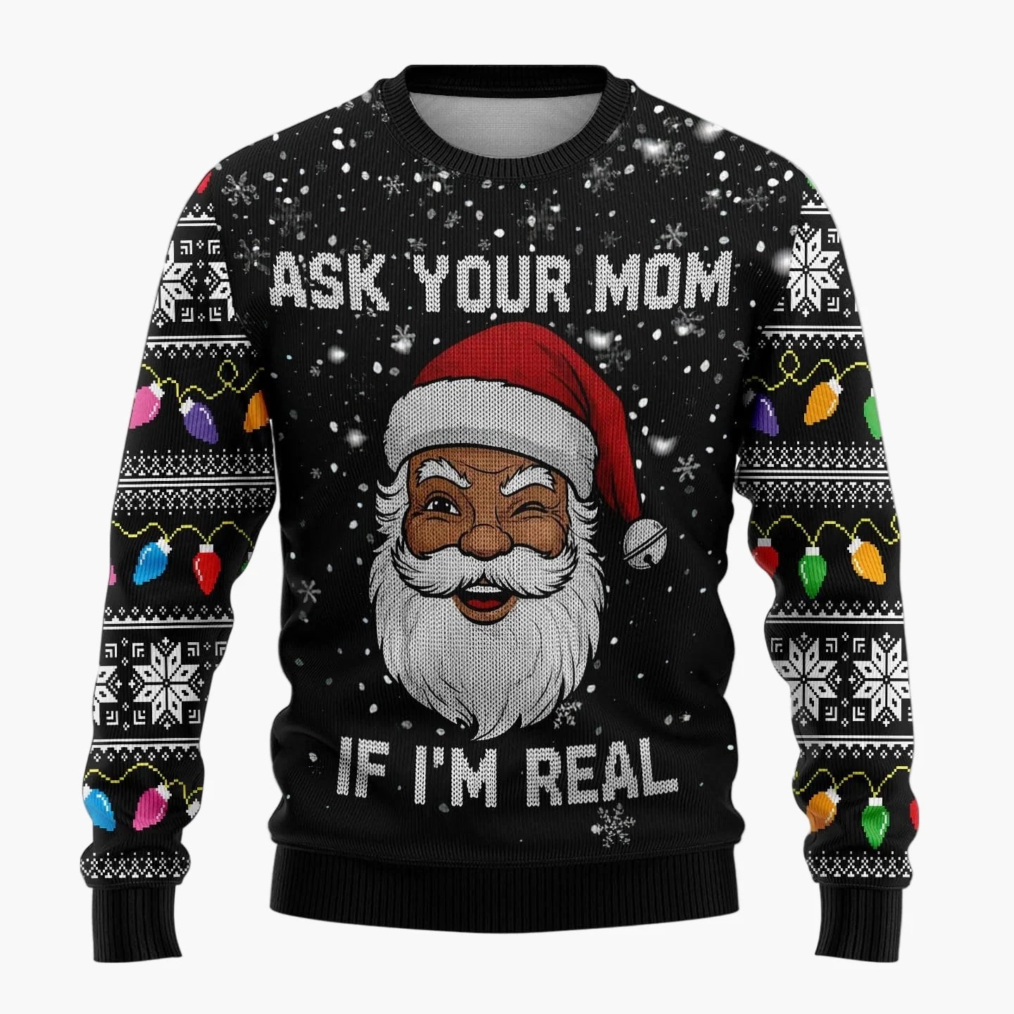 Pull de Noël Humour Homme – Pull Moche Santa Rigolo Fêtes et Soirées