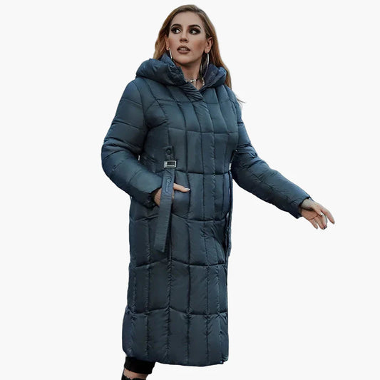 Manteau Doudoune Long Femme Grande Taille Élégant Hiver Urbain
