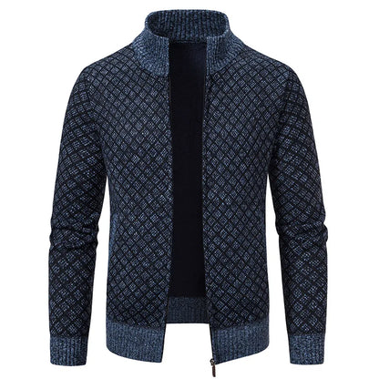 Mick – Cardigan en polaire douillet pour hommes avec zip