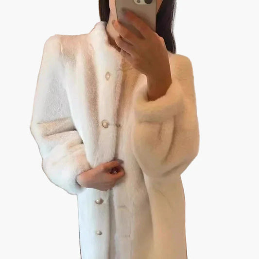 Manteau d'Hiver Élégant Femme Style Classique pour Sorties et Quotidien