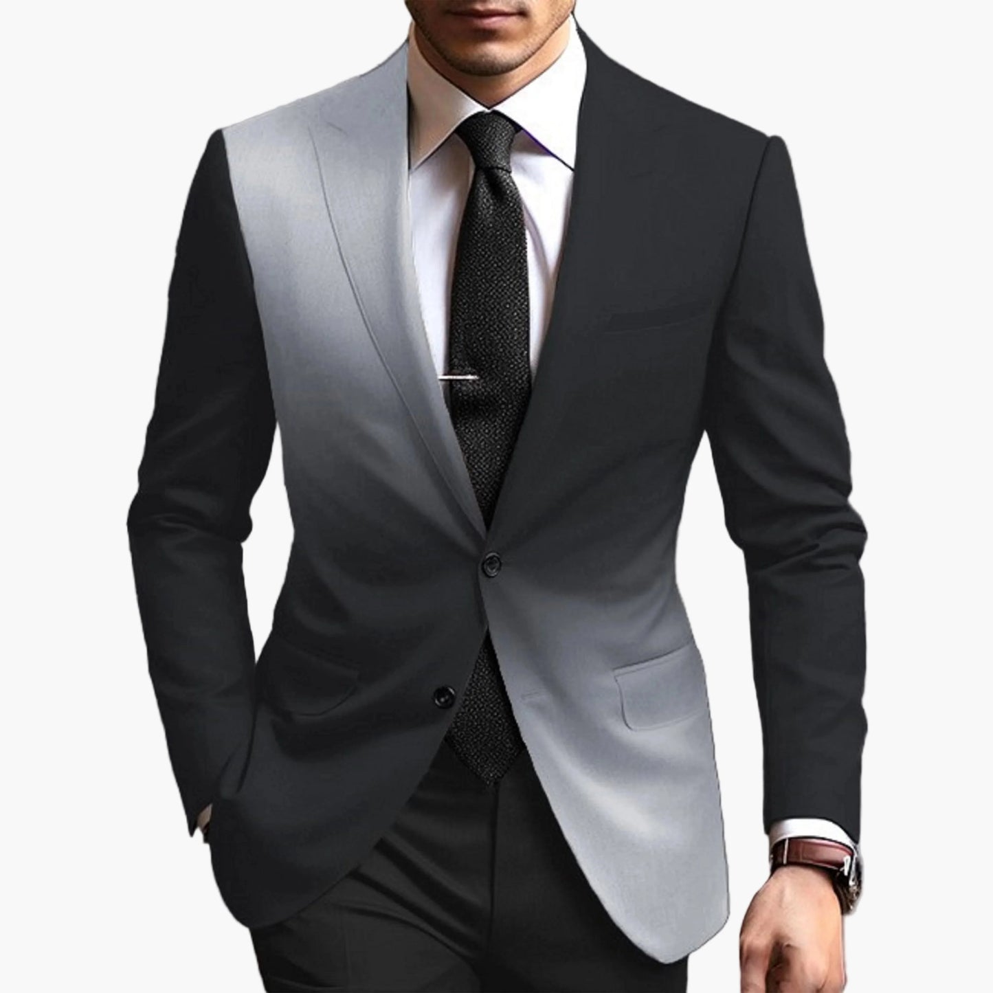 Veste de costume homme style moderne dégradé pour occasions formelles et affaires