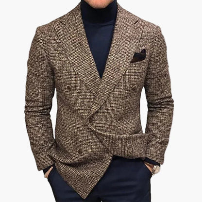 Veste blazer croisée élégante pour homme style business et soirée