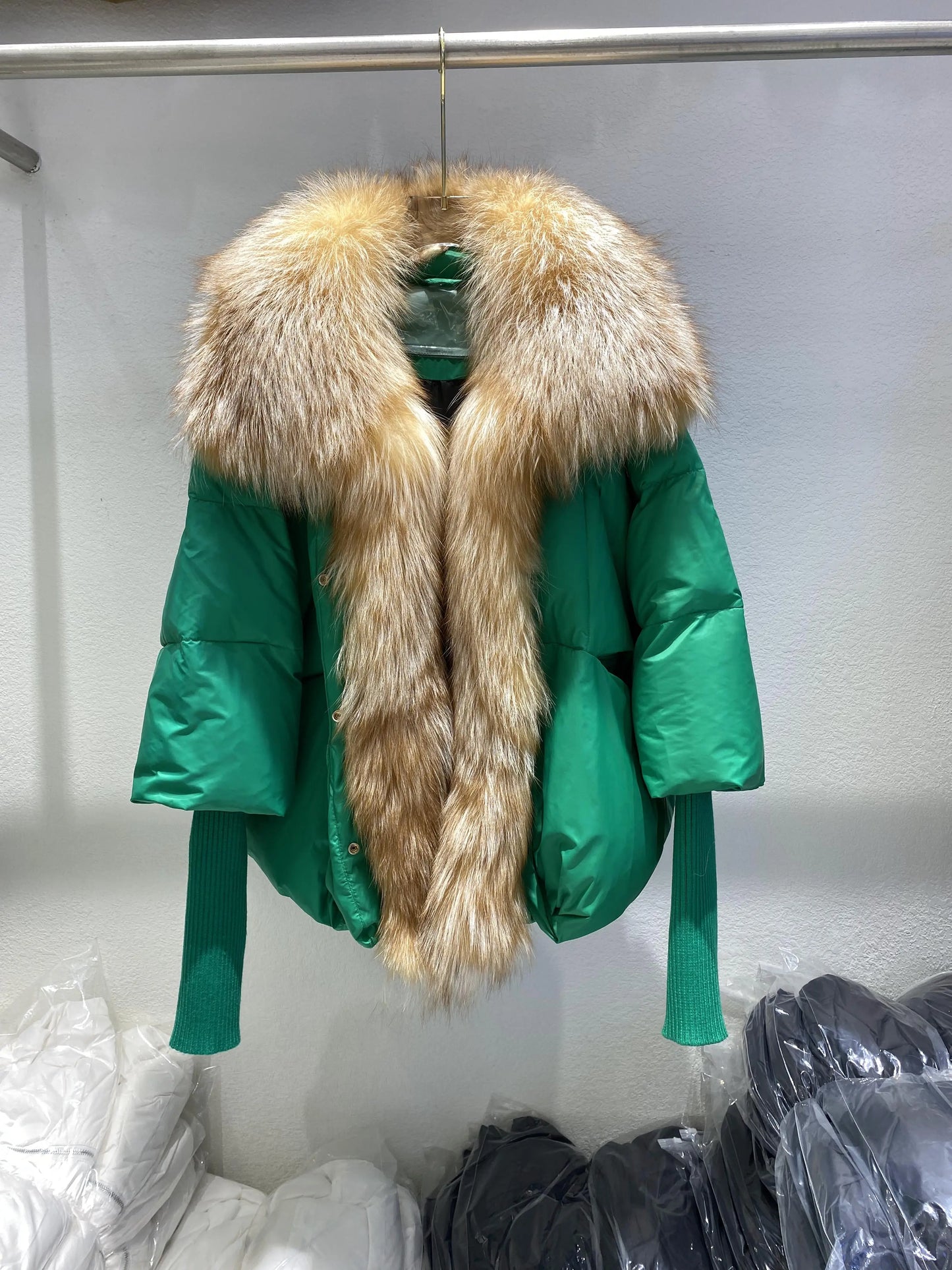 Petra - Entendaunen-Winterjacke mit Federkragen für Frauen