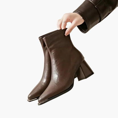 Bottes à talons carrés élégantes pour femme style automne hiver – Mode urbaine chic