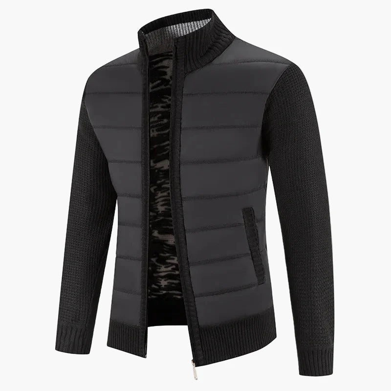 Veste décontractée pour homme style urbain à manches longues avec fermeture éclair