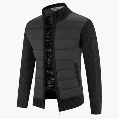 Veste décontractée pour homme style urbain à manches longues avec fermeture éclair