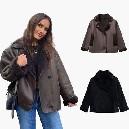 Veste Oversize Femme Style Urbain Élégant pour Automne et Hiver
