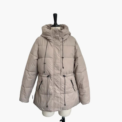 Manteau d'hiver matelassé femme à capuche style urbain chaud et tendance