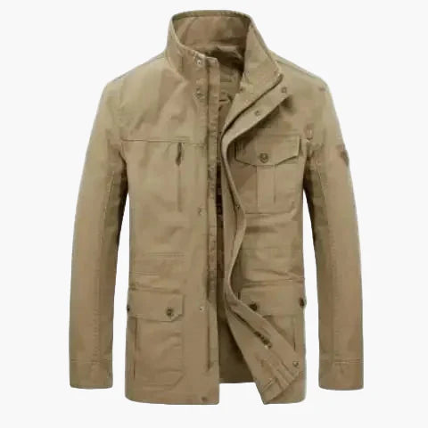 Veste décontractée homme style militaire à poches multiples pour usage quotidien