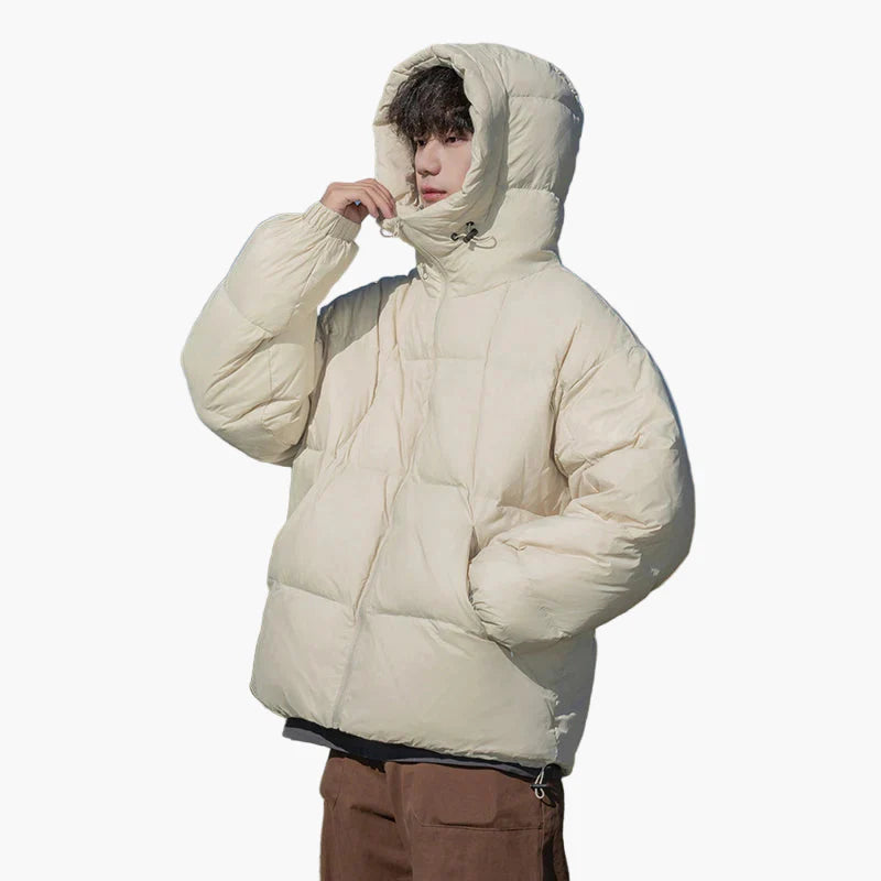 Doudoune Oversize Unisexe à Capuche Style Urbain pour Hiver - Idéale Quotidien et Outdoor
