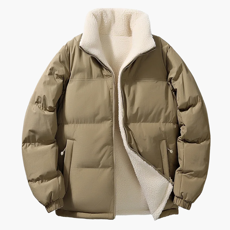 Veste doudoune homme style urbain coupe ample avec doublure chaude