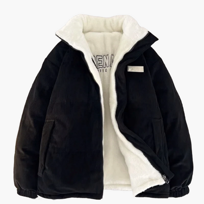 Veste d'hiver unisexe style urbain, coupe ample, usage quotidien et tendance