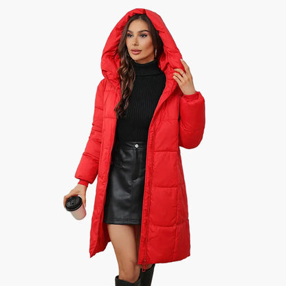 Manteau Doudoune Longue Femme Style Urbain Hiver Élégant à Capuche