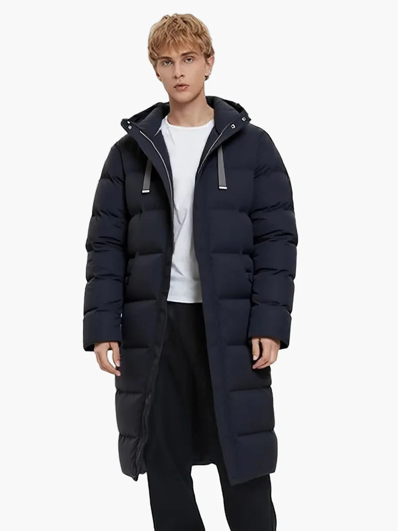 Manteau long d'hiver homme style parka urbaine polyvalente pour usage quotidien et activités extérieures