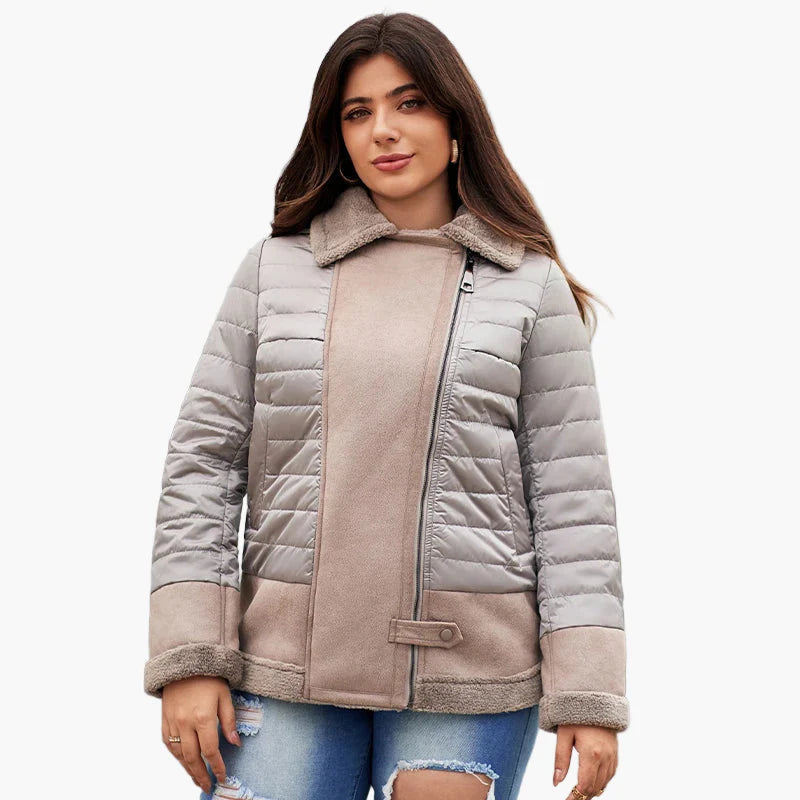 Veste d'hiver femme grande taille style urbain décontracté