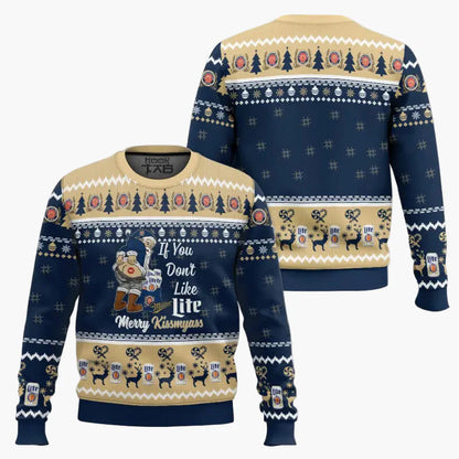 Pull de Noël homme style ugly sweater humour bière, fête et détente