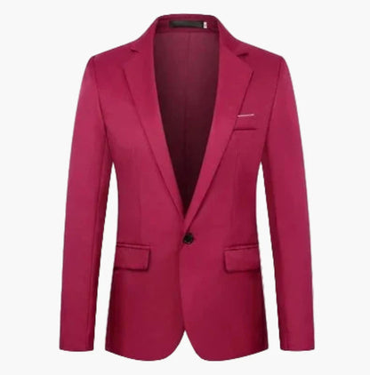 Veste de costume homme élégante coupe slim pour affaires et occasions formelles