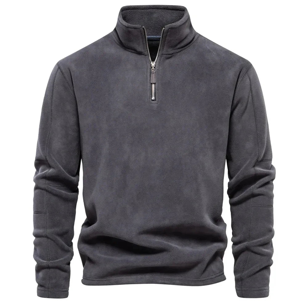 Kris – Sweat-shirt Soft Shell pour Homme avec Col Zippé