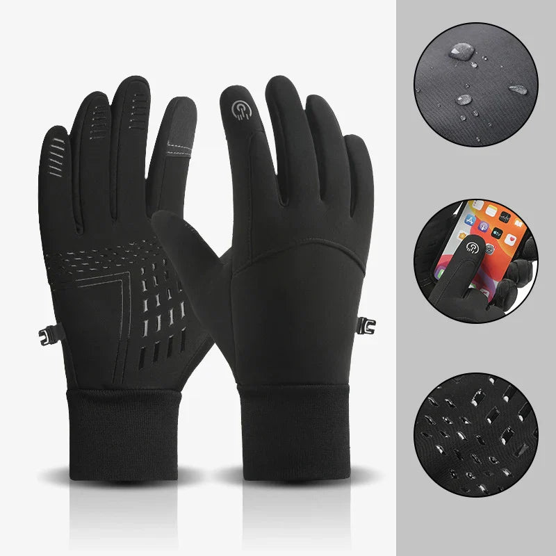 Rachel – Gants de Cyclisme Imperméables avec Velours Tactile