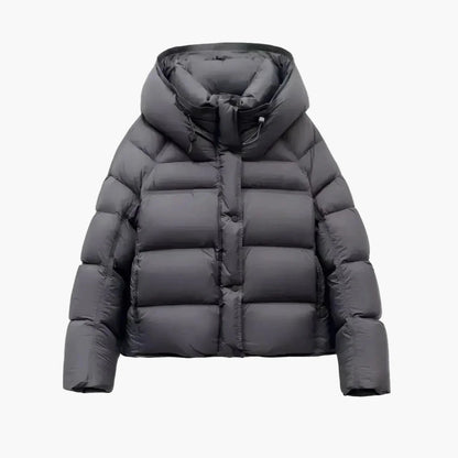 Doudoune épaisse à capuche tendance pour femme – Style urbain et confort hivernal