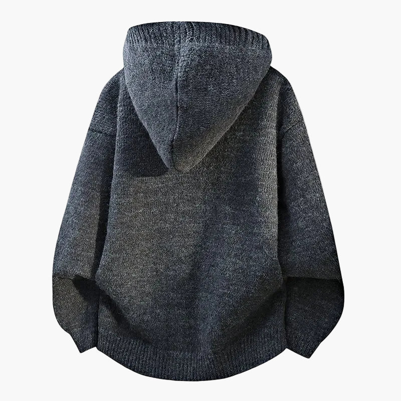 Cardigan à capuche pour homme style décontracté automne hiver