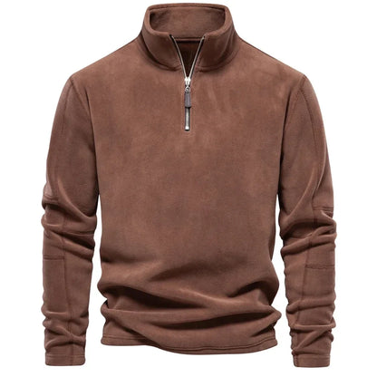 Marc – Sweat à Col Zippé en Soft Shell pour Hommes