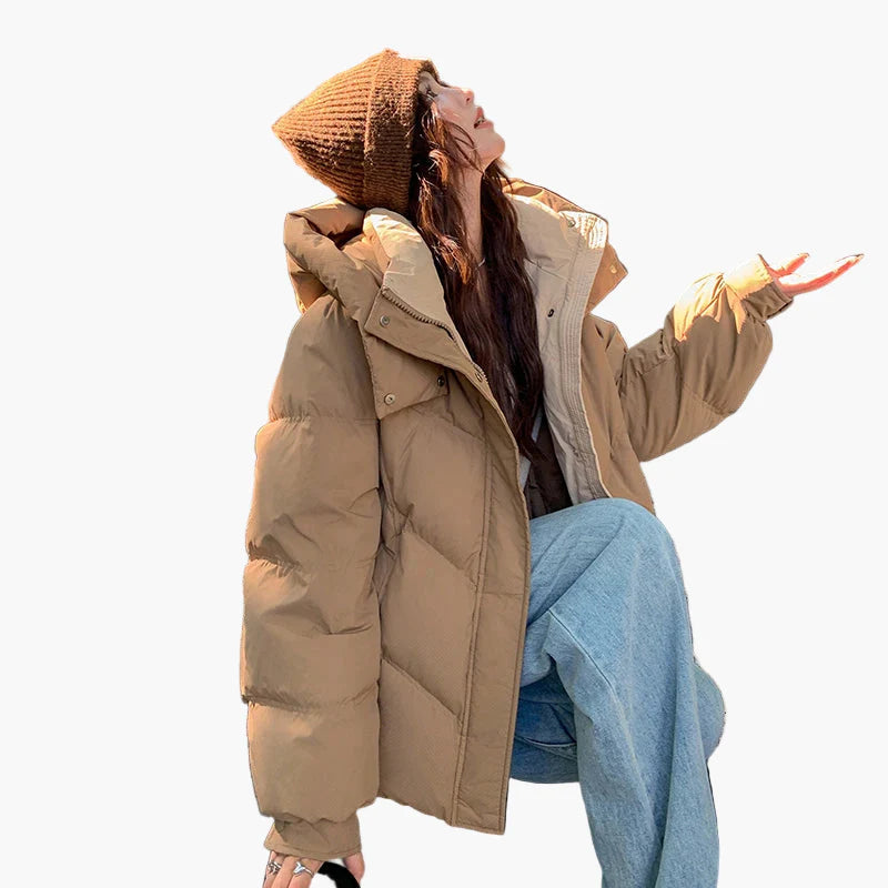 Veste matelassée décontractée femme style cocooning hiver