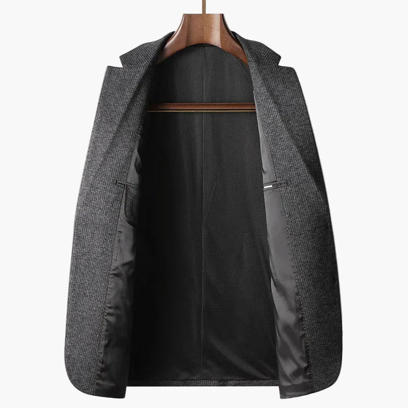 Veste Blazer Homme Élégant Style Business Décontracté pour Bureau et Occasions Formelles