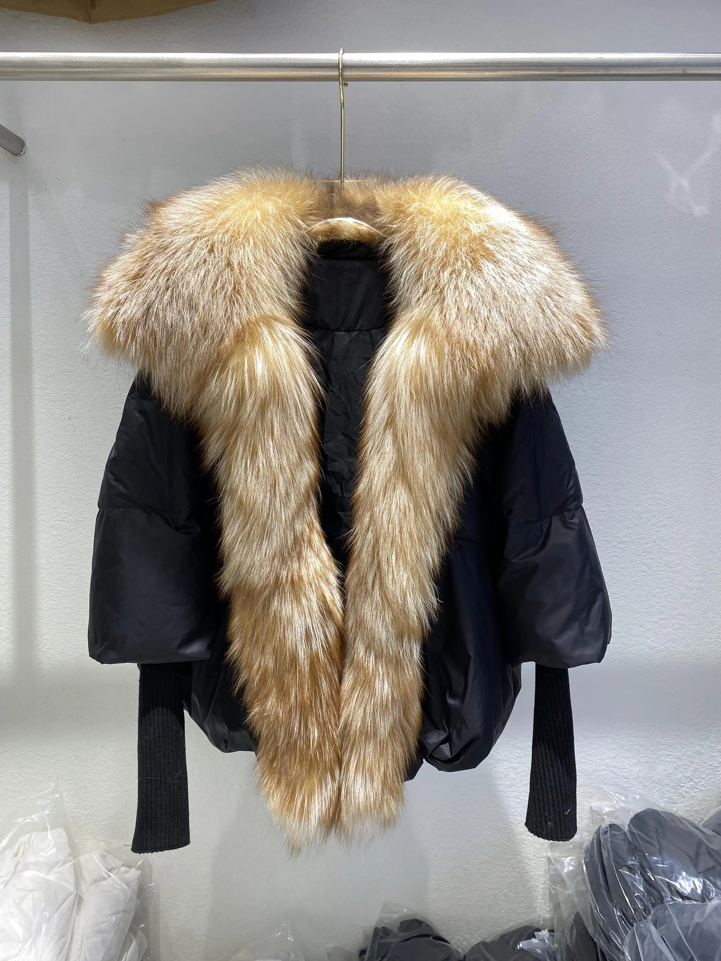 Petra - Entendaunen-Winterjacke mit Federkragen für Frauen