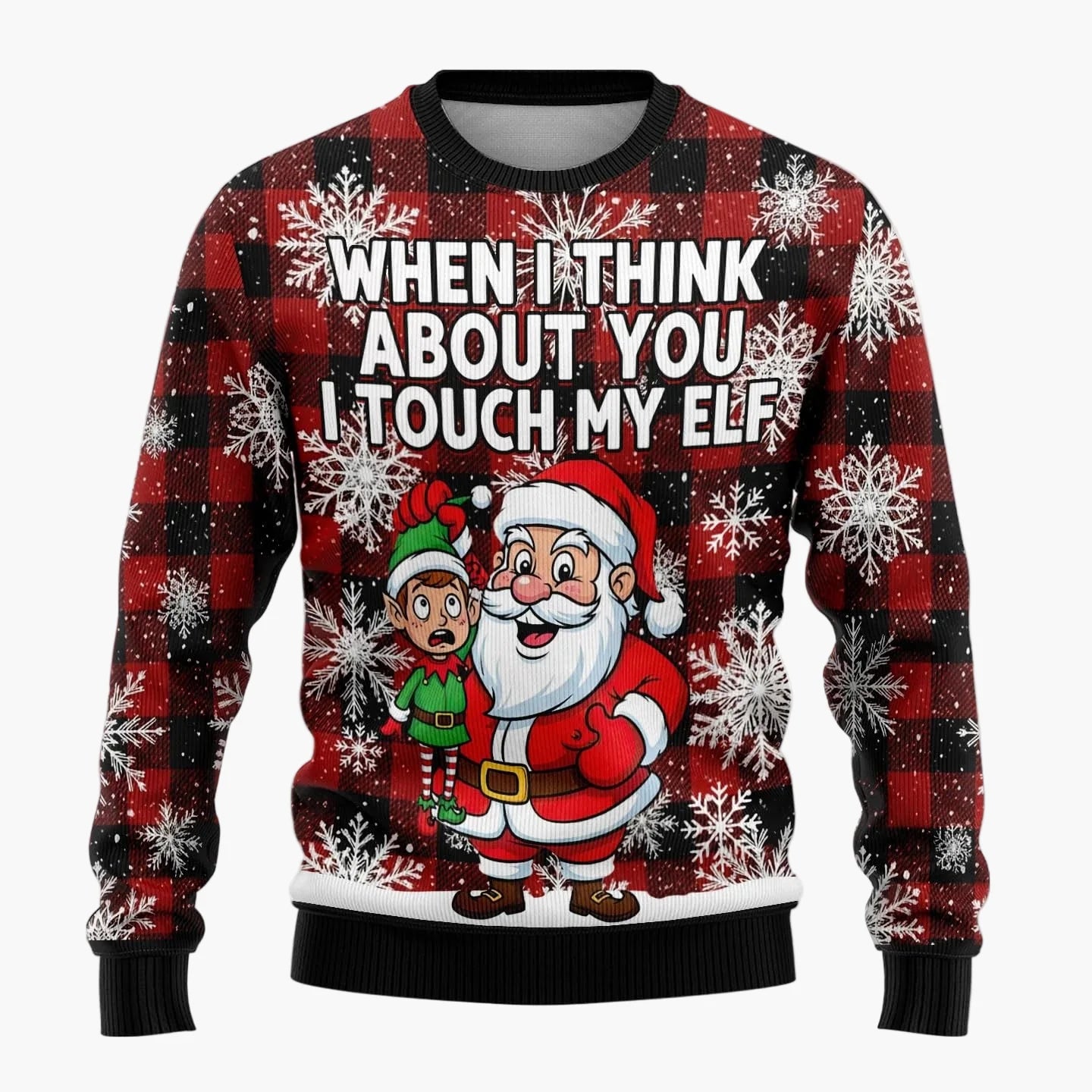 Pull de Noël Humour Homme – Pull Moche Santa Rigolo Fêtes et Soirées