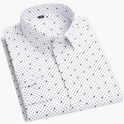 Chemise habillée à rayures pour homme - Élégance professionnelle et style moderne
