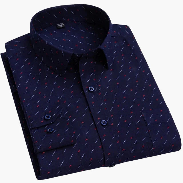 Chemise habillée à rayures pour homme - Élégance professionnelle et style moderne
