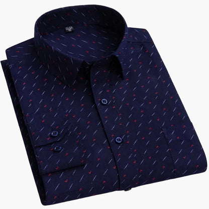 Chemise habillée à rayures pour homme - Élégance professionnelle et style moderne